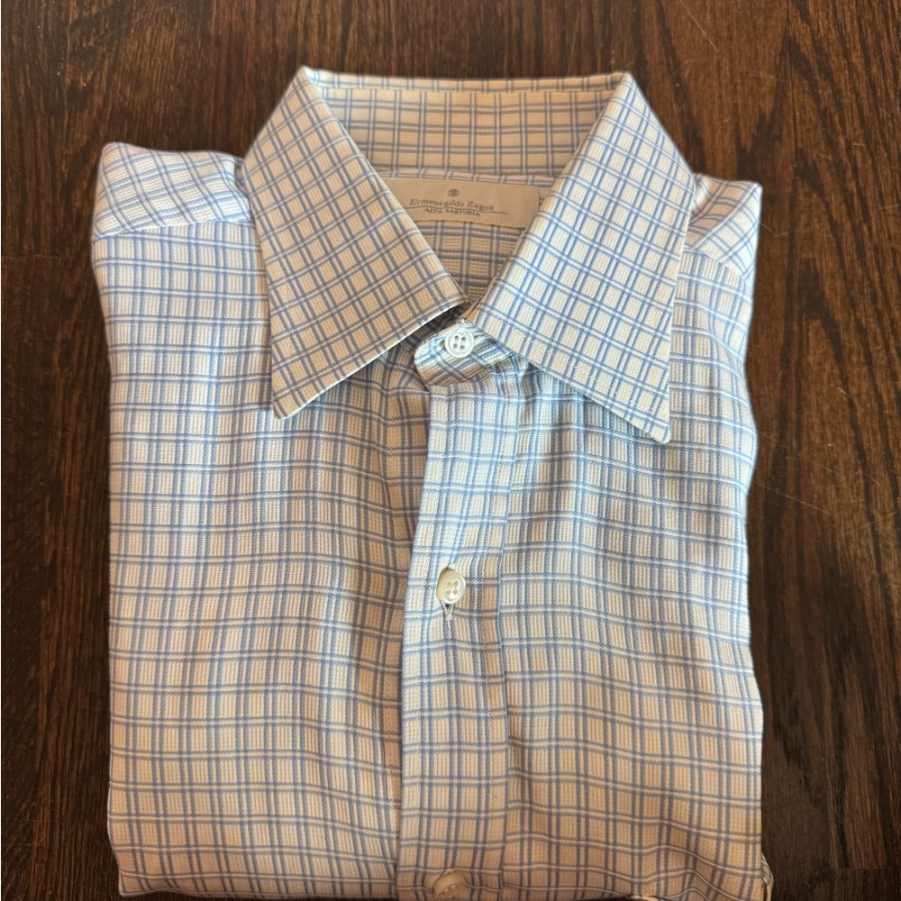 Zegna Men’s Button Down Size 38/15